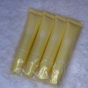 Rachel Couture Vanilla Lip Balm - Yellow Pack of 4